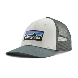 Cap Patagonia P-6 Logo LoPro Trucker Hat White/Nouveau Green