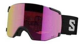Skibril Salomon Unisex S/View Sigma Black Poppy Red