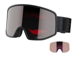 Masque de Ski Salomon Unisex Sentry Pro Sigma Black Gun Metal Silver Pink