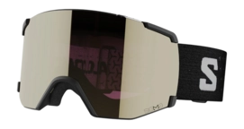 Skibrille Salomon S View Sigma Unisex Black Black Gold