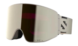 Ski Goggles Salomon Unisex Sentry Prime Sigma Rainy Day Gun Metal Clear Pink