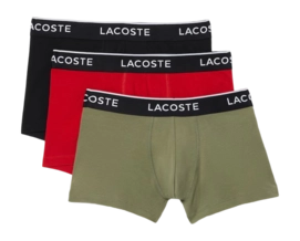 Boxershort Lacoste Men 5H3389 Khaki/Opera-Black
