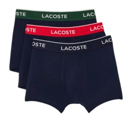 Boxershort Lacoste Men 5H3401 Navy Blue/Green-Red-Navy (Set van 3)