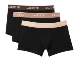 Boxershort Lacoste Men 5H3401 Black/Biscuit-Baguette-Gr