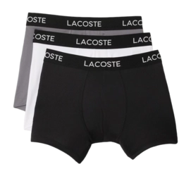 Boxershort Lacoste Men 5H9623 Black/Lead Grey-White (Set van 3)