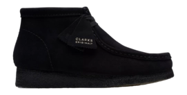 Clarks Originals Men Wallabee Boot Black Suede
