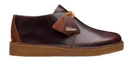 Clarks Originals Men Desert Trek Hiker Burgundy Leather