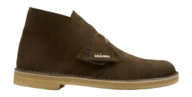 Clarks Originals Men Desert Boot Dark Khaki Suede