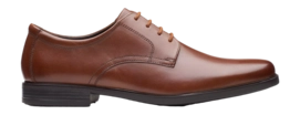 Veterschoen Clarks Men Howard Walk Dark Tan Leather