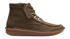 Enkellaars Clarks Women Funny Cedar Dark Olive Nubuck