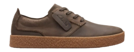 Sneaker Clarks Men Streethill Lace Dark Olive Leather