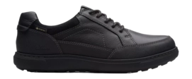 Sneaker Clarks Men Mapstone Lo Gore-Tex Black Leather