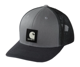Kappe Carhartt Twill Mesh-Back Logo Patch Cap Herren Asphalt
