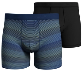 Onderbroek Odlo Men Boxer Active Everyday Eco Herita Estate Blue Stripe Aop SS20 Black (2-Delig)