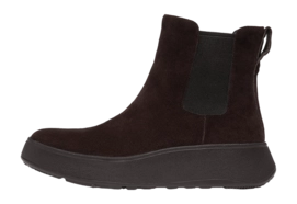 FitFlop Women F-Mode Suede Flatform Chelsea Boots Chocolate Brown