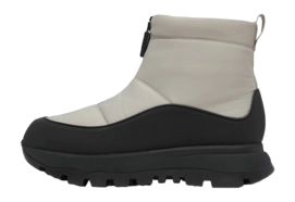 Boots FitFlop Neo-D-Hyker Padded/Quilted Boot Short Zip Clay Grey/Black