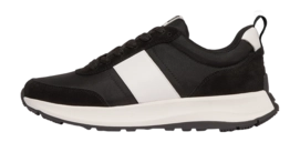FitFlop Men F-Mode Flow Sneaker Mixed Materials Black/Urban White