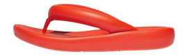 FitFlop Women iQushion D-Luxe X Roksanda Padded Leather Flip-Flops Tangerine