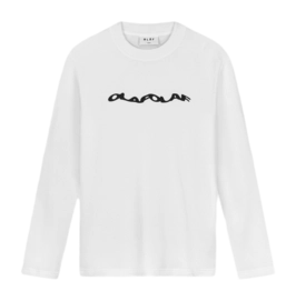 Manches Longues Olaf Hussein Men Waffle Tee LS White