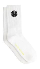 Chaussettes Olaf Hussein Men Circle Logo Optical White