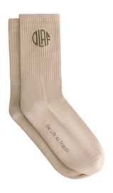 Chaussettes Olaf Hussein Men Circle Logo Light Khaki