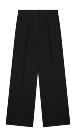 Pantalons Olaf Hussein Femme Tailored Wide Leg Black