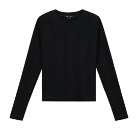 Haut Manches Longues Olaf Hussein Women Rib Logo Tee LS Black