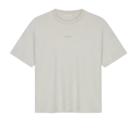 T-Shirt Olaf Hussein Women Interlock Boxy Tee Cement