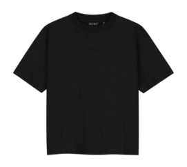 T-Shirt Olaf Hussein Women Interlock Boxy Tee Black