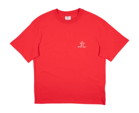 T-Shirt Bram's Fruit Men Lemon Outline Red
