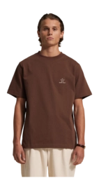 T-Shirt Bram's Fruit Men Lemon Outline Brown