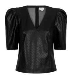Haut Dante6 Femme D6Kamiko Faux Leather Raven