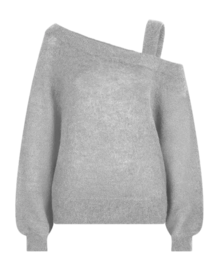 Pull Dante6 Femme D6Yonka Off Shoulder Heather Grey