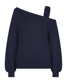 Pull Dante6 Femme D6Yonka Off Shoulder Navy Ink