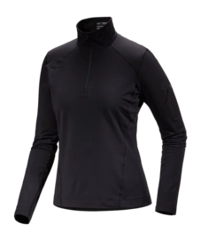 Ski Sweatshirt Arc'teryx Women Rho Zip Neck Black
