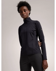 2---F23-X000007336-Rho-Zip-Neck-Black-Women-s-Front-View