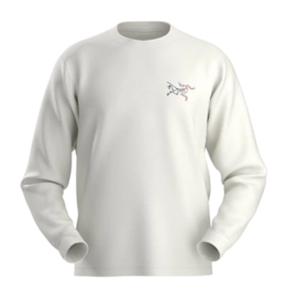 Longsleeve Arc'teryx Men Kragg Cotton Heatmap LS White Light Multi