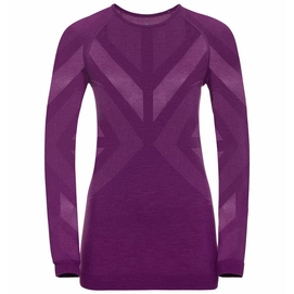 Unterhemd Odlo BL Top Crew Neck LS Kinship Warm Charisma Melange Damen