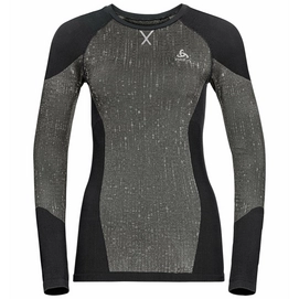 Unterhemd Odlo BL Top Crew Neck LS Blackcomb Black Damen