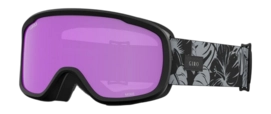 Masque de Ski Giro Women Moxie Black & Grey Botanical Lx Amber Pink/Yellow