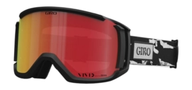 Masque de Ski Giro Unisexe Revolt Black & White Stained Vivid Ember