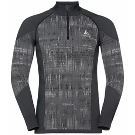 Unterhemd Odlo BL Top Turtle Neck LS Half Zip Blackcomb Black Herren