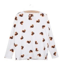 Pyjama Shirt SNURK Damen Squirrels