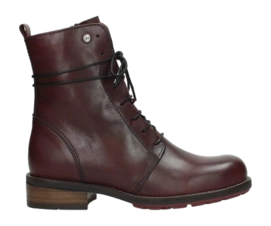 Boots Wolky Women Murray Velvet leather Bordo