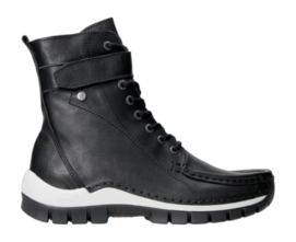 Bottes Wolky Femme Reach CW Nappa leather Black White