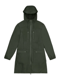 Raincoat RAINS Women Cargo Curve Jacket Green