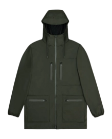 Raincoat RAINS Unisex Cargo Long Jacket Green 2024