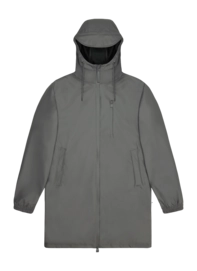 Raincoat RAINS Unisex Long Storm Breaker Grey
