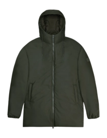 Raincoat RAINS Unisex Lohja Long Insulated Jacket Green
