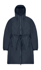 Regenmantel RAINS Lohja Long Insulated Curve Jacket Damen Navy